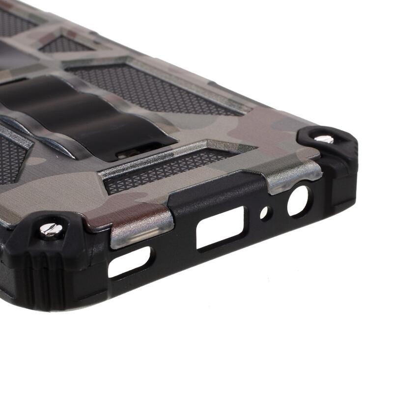 Camouflage tartós hibrid borító Samsung Galaxy A03s (166.6 x 75.9 x 9.1mm) - hadsereg zöld