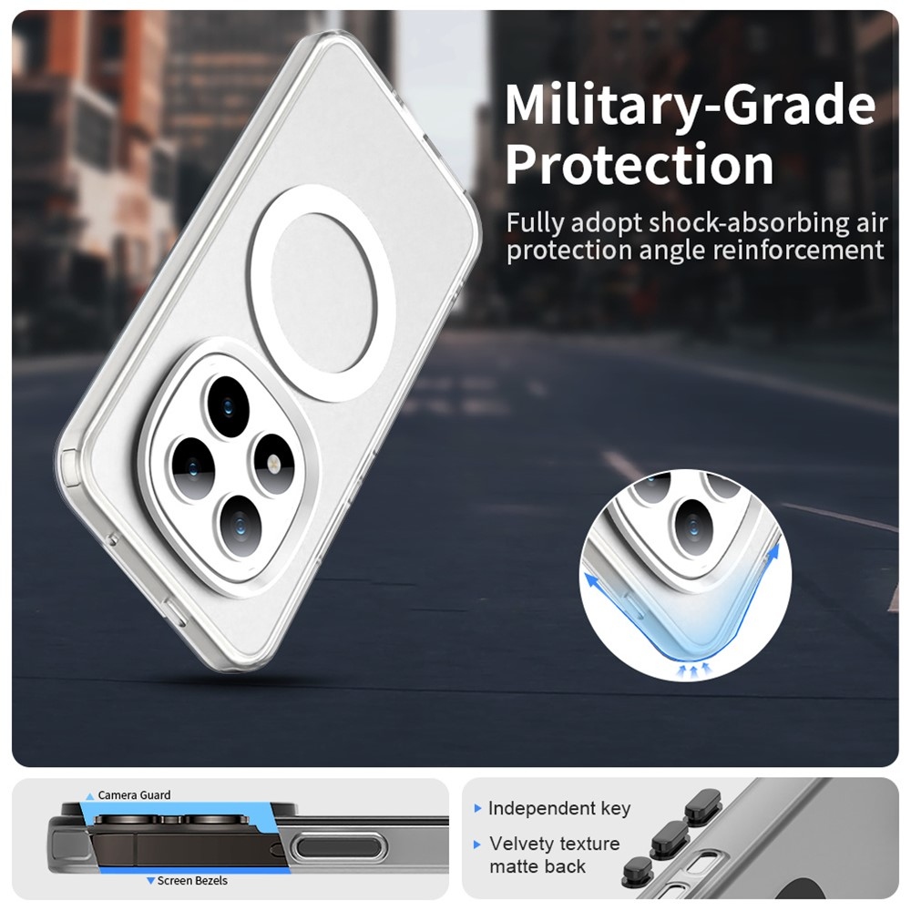 Candy zselés tok MagSafe-val a Xiaomi Redmi Note 15 Pro+ 5G számára - fehér