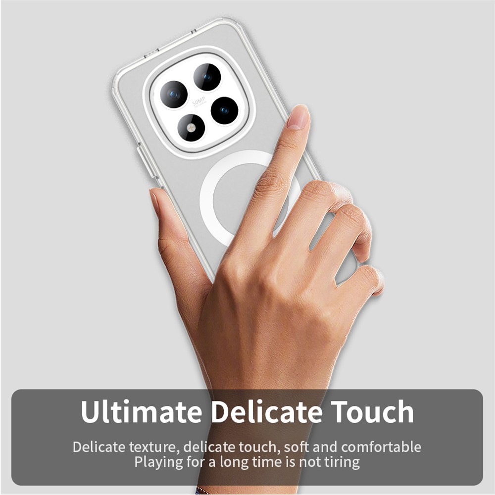 Candy zselés tok MagSafe-val a Xiaomi Redmi Note 15 Pro+ 5G számára - fehér