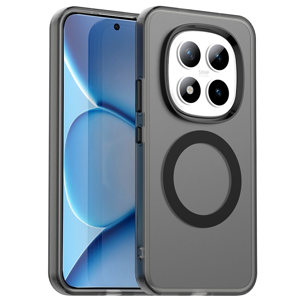 Candy zselés tok MagSafe-val a Xiaomi Redmi Note 15 Pro+ 5G számára - fekete