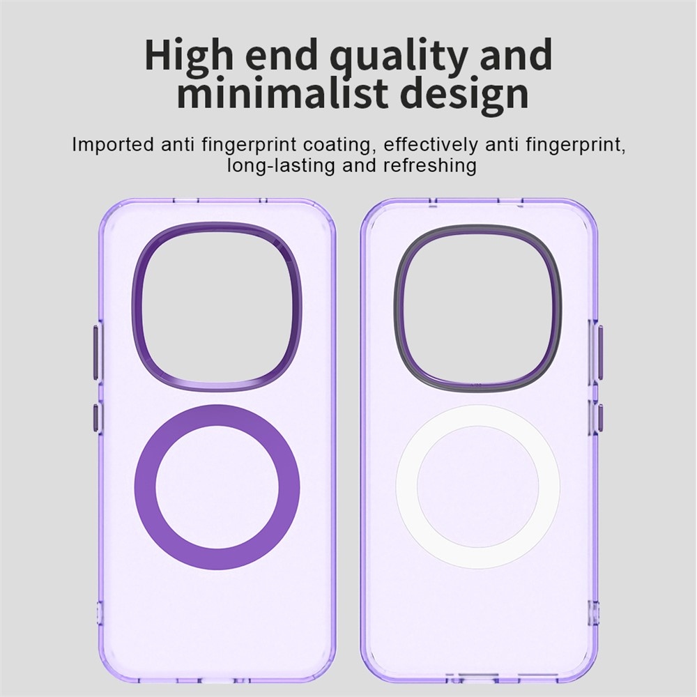 Candy zselés tok MagSafe-val a Xiaomi Redmi Note 15 Pro+ 5G számára - lila