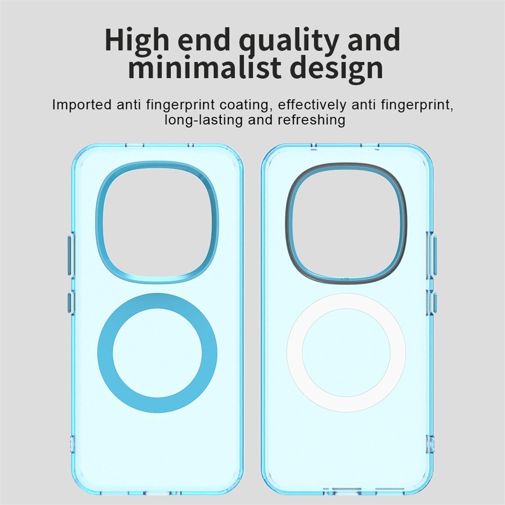 Candy zselés tok MagSafe-val a Xiaomi Redmi Note 15 Pro+ 5G számára - kék