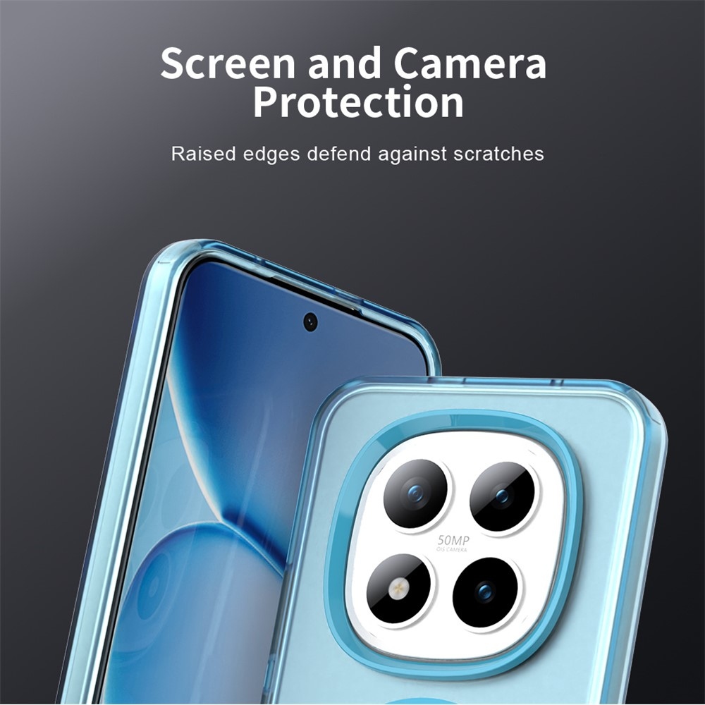 Candy zselés tok MagSafe-val a Xiaomi Redmi Note 15 Pro+ 5G számára - kék