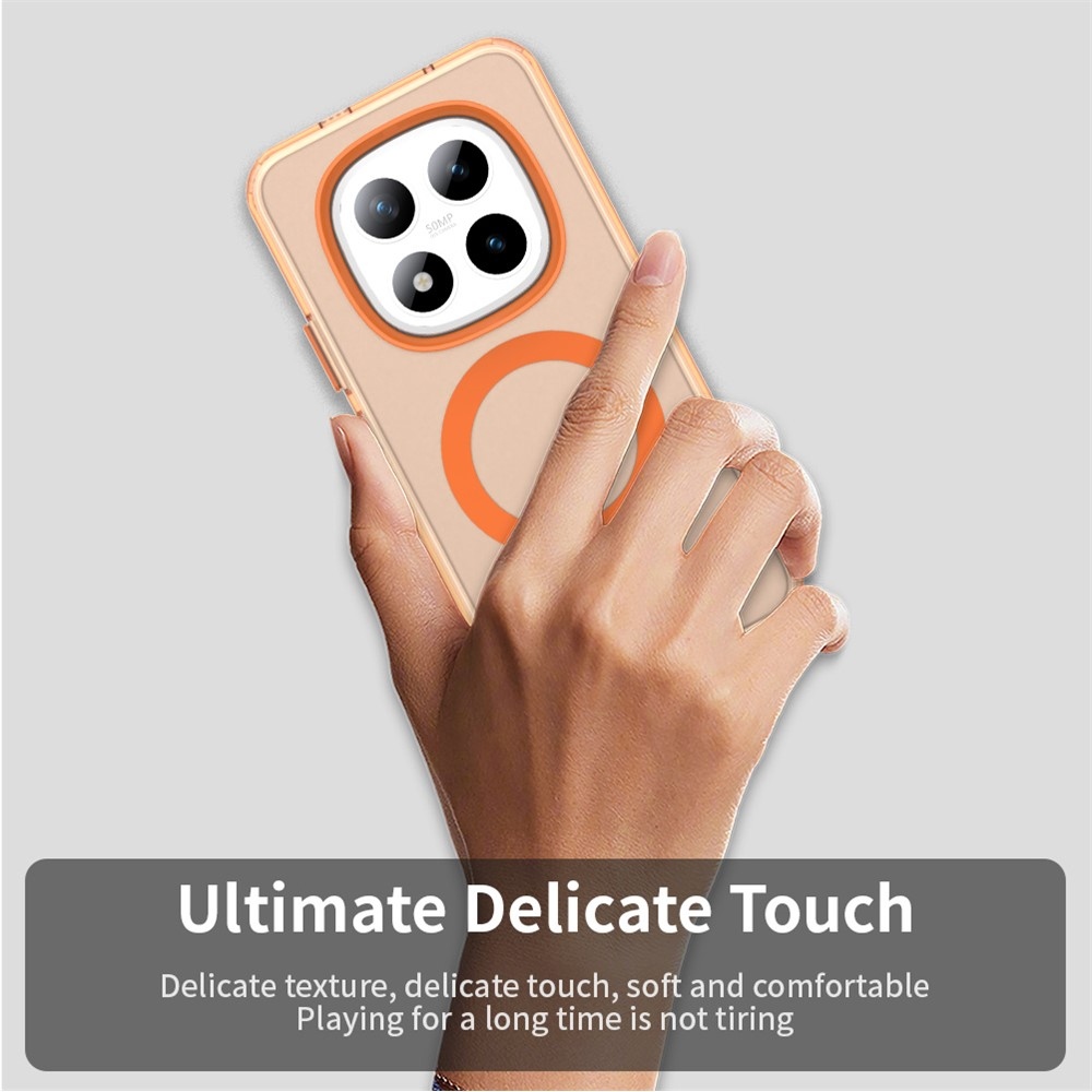 Candy zselés tok MagSafe-val Xiaomi Redmi Note 15 Pro+ 5G - narancssárga