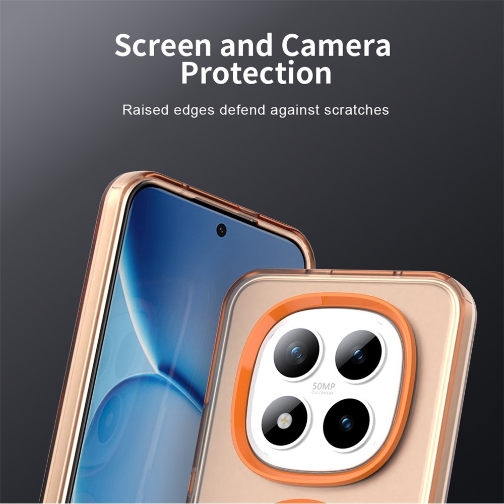 Candy zselés tok MagSafe-val Xiaomi Redmi Note 15 Pro+ 5G - narancssárga