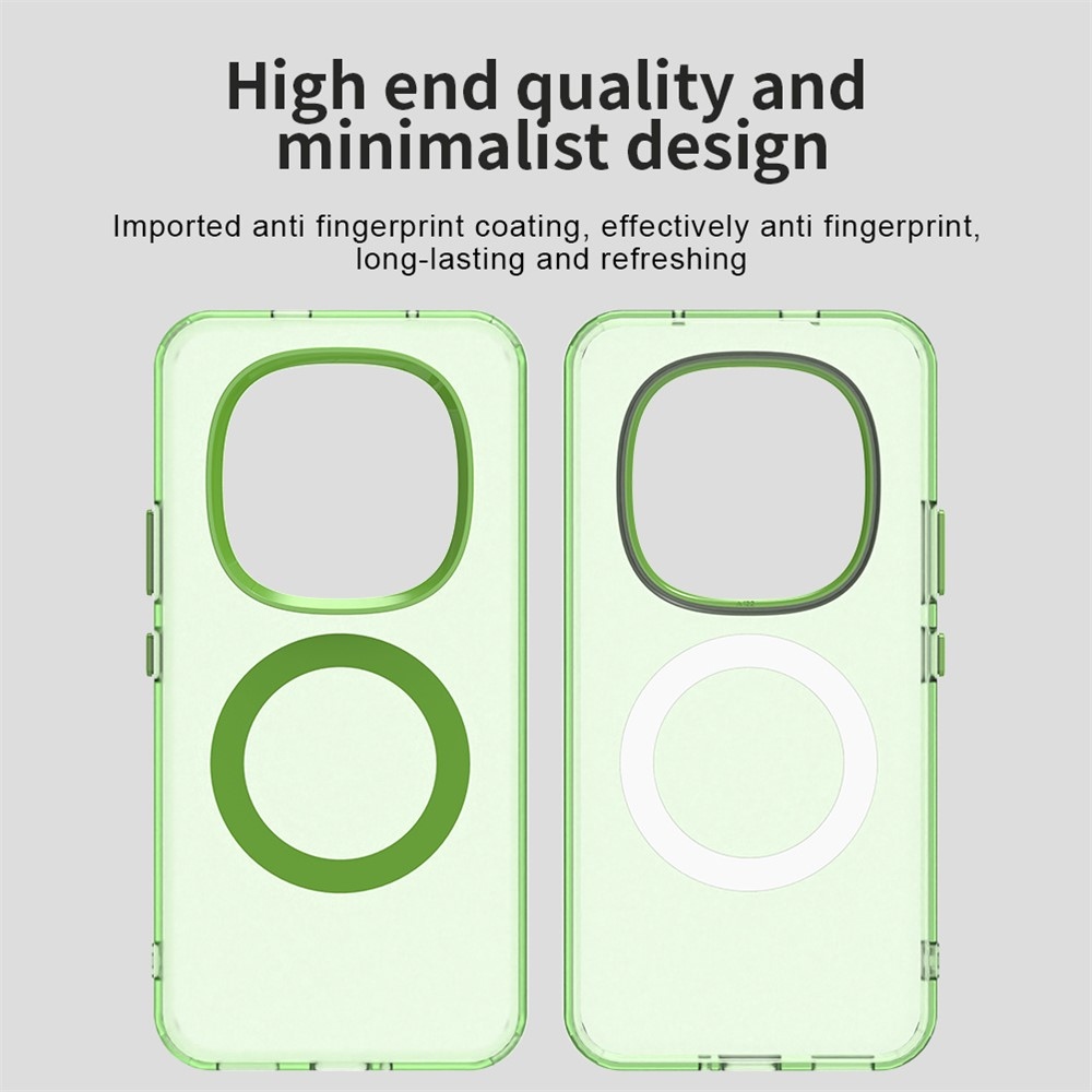 Candy zselés tok MagSafe-val a Xiaomi Redmi Note 15 Pro+ 5G számára - zöld