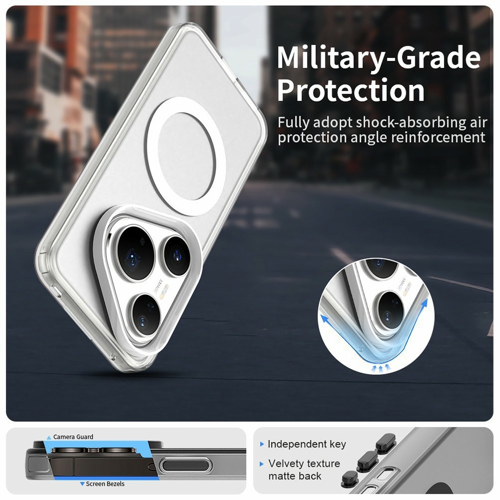 Candy gél tok MagSafe-fel Huawei Pura 80 Pro-hoz - fehér