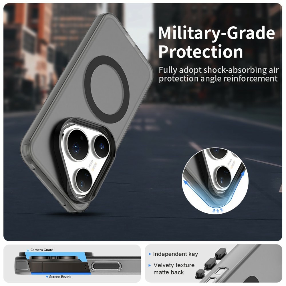 Candy gél tok MagSafe-fel Huawei Pura 80 Pro-hoz - fekete