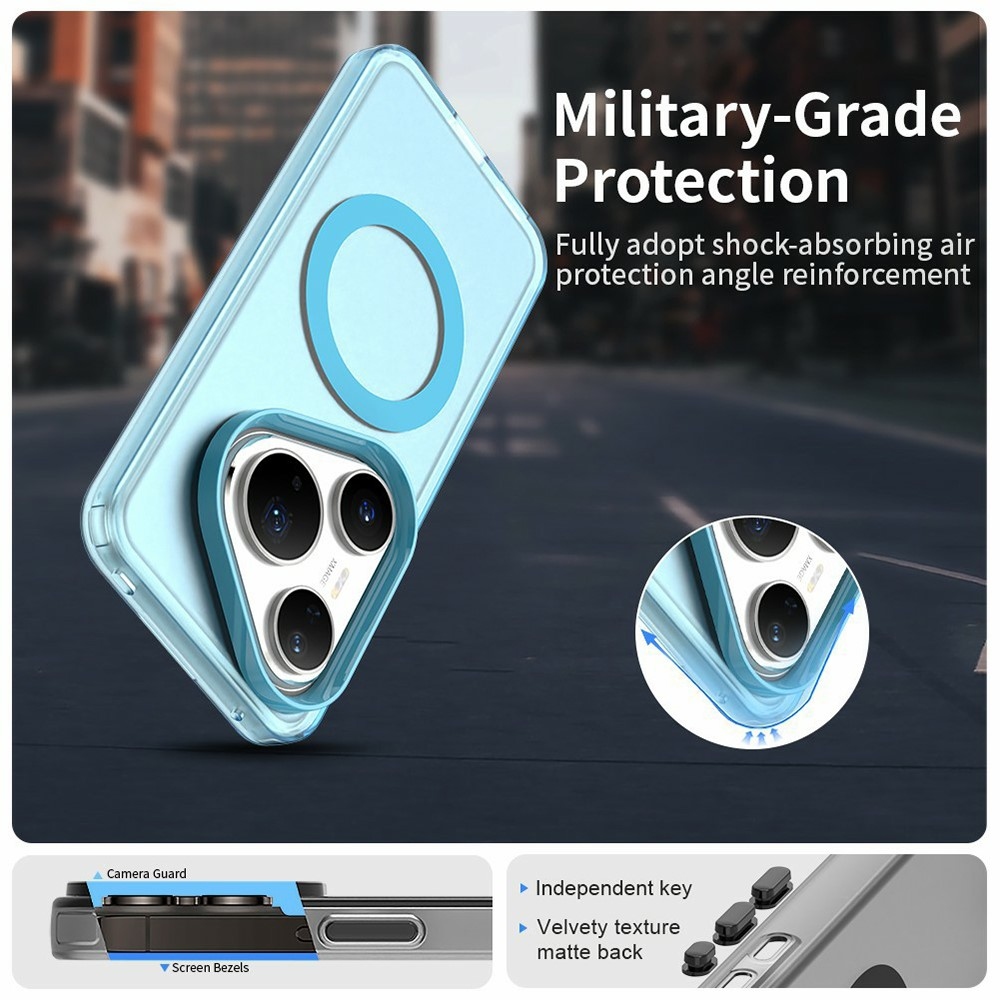 Candy gél tok MagSafe-fel Huawei Pura 80 Pro-hoz - kék