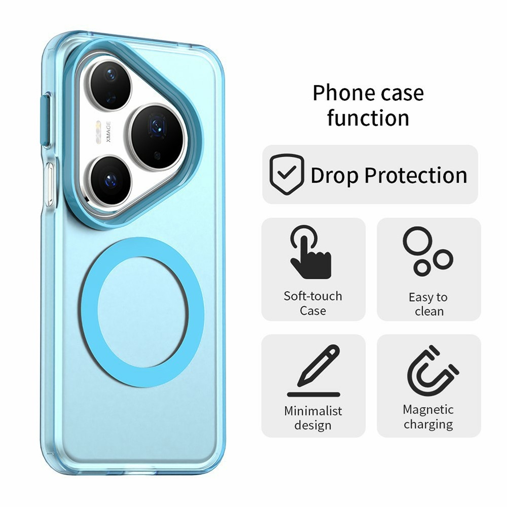 Candy gél tok MagSafe-fel Huawei Pura 80 Pro-hoz - kék