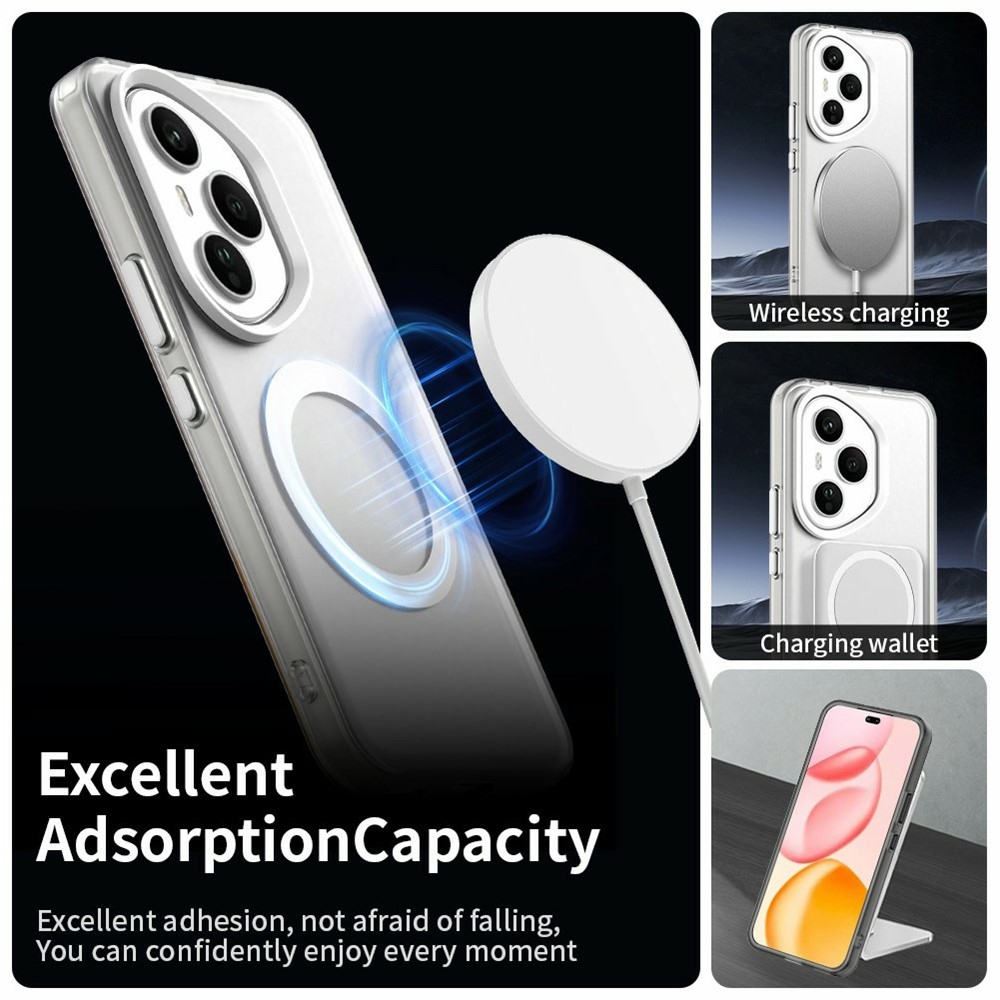 Candy zselés tok MagSafe-val a Honor 400 Pro-hoz - fehér