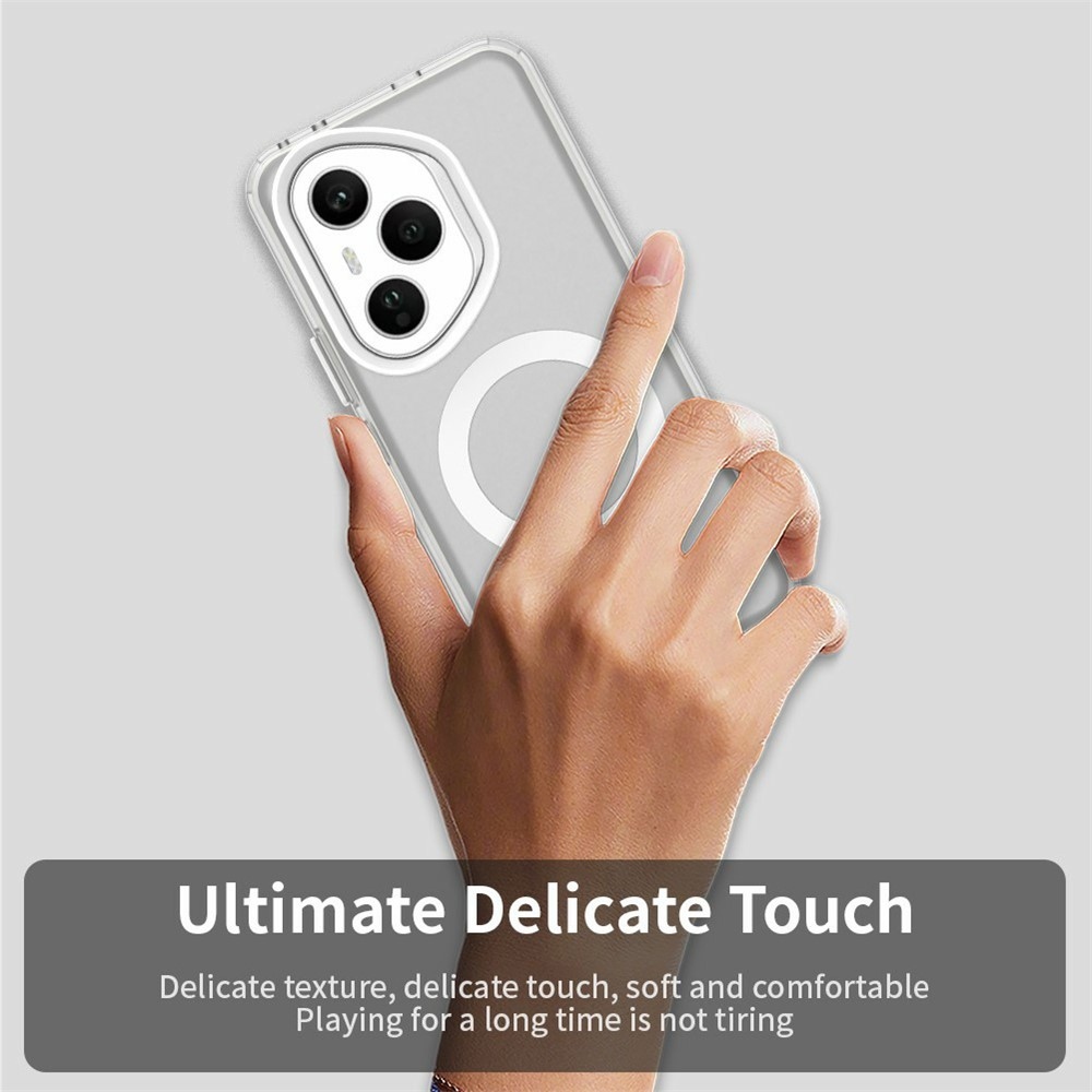 Candy zselés tok MagSafe-val a Honor 400 Pro-hoz - fehér