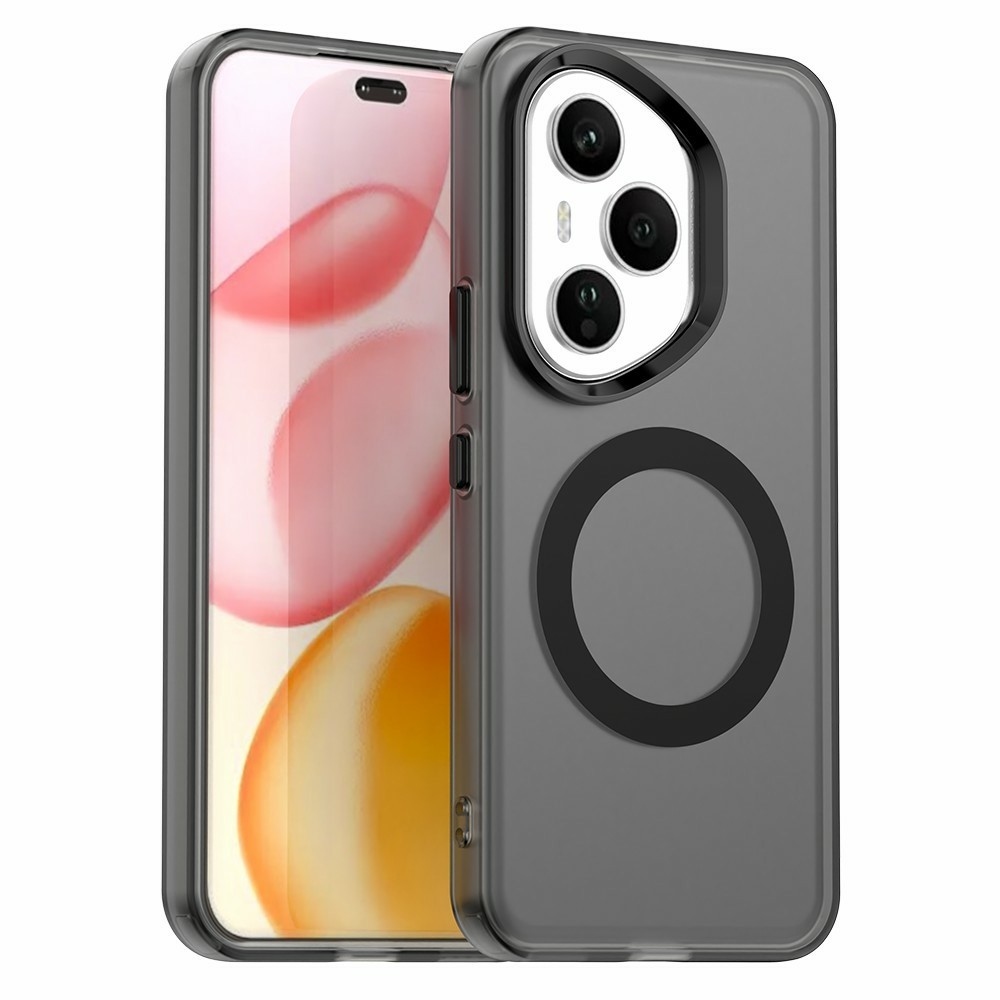 Candy zselés tok MagSafe-val a Honor 400 Pro-hoz - fekete