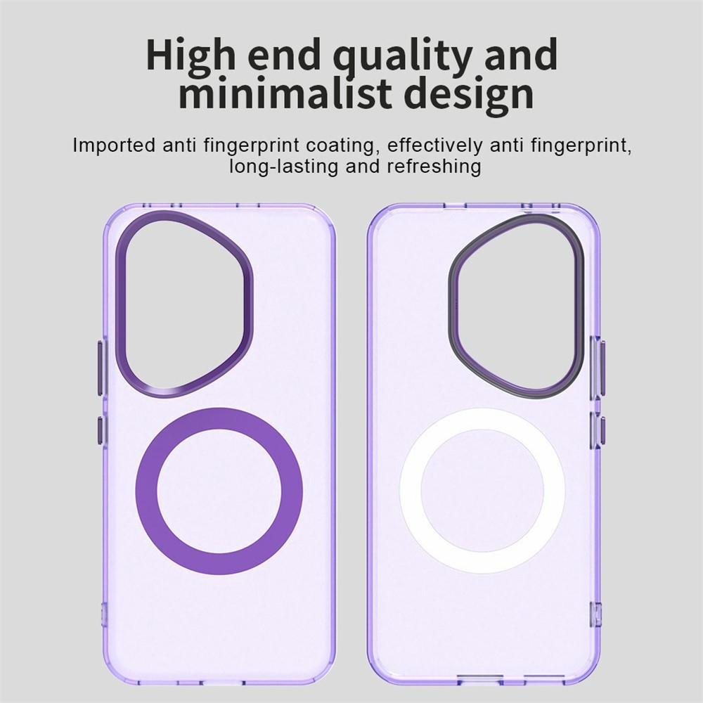 Candy zselés tok MagSafe-val a Honor 400 Pro számára - lila