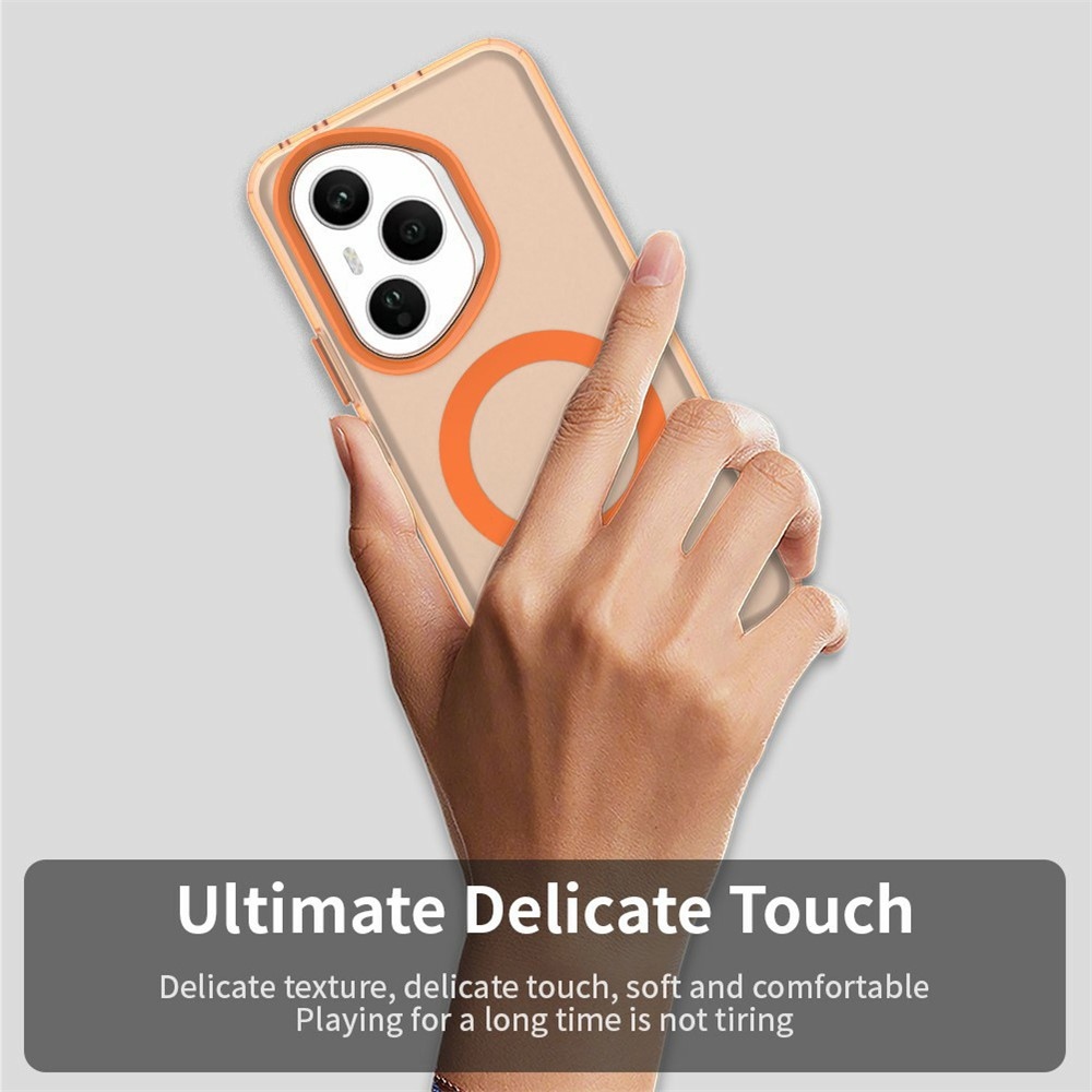 Candy zselés tok MagSafe-val a Honor 400 Pro-hoz - narancssárga