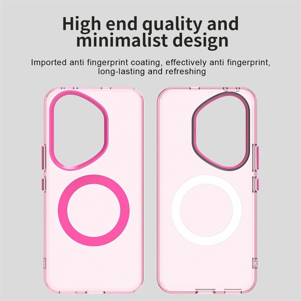 Candy zselés tok MagSafe-val a Honor 400 Pro számára - rózsaszín