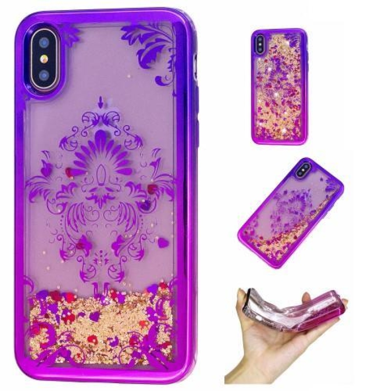 Candy homokóra zselés tok iPhone X készülékhez - csipke