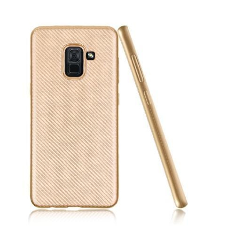 Carb zselés tok Samsung Galaxy A8 Plus (2018) - arany színben