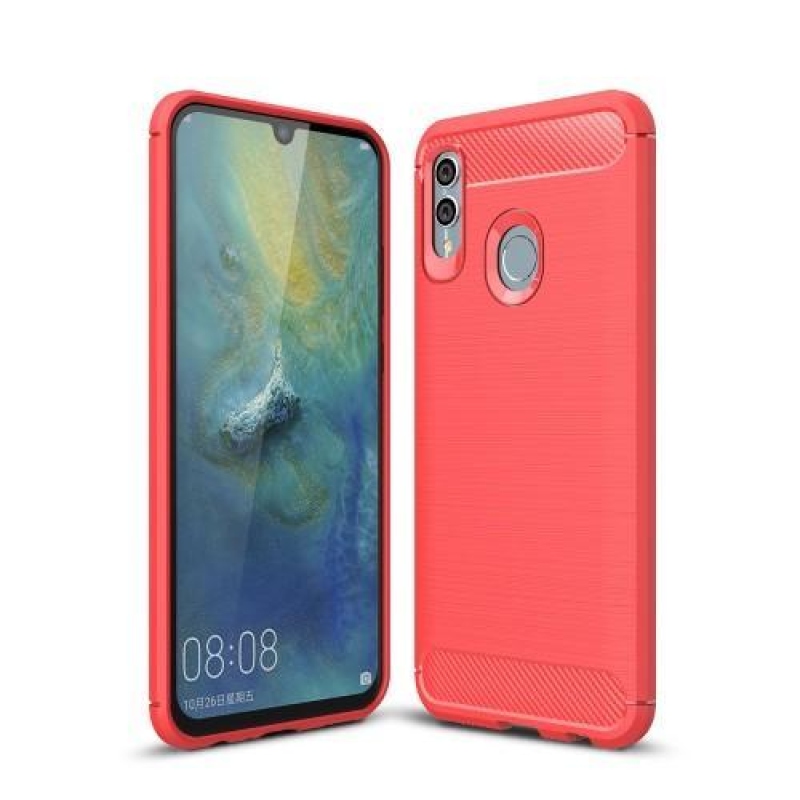 Carb gélálló tok a Honor 10 Lite és a Huawei P Smart (2019) készülékhez - piros színű