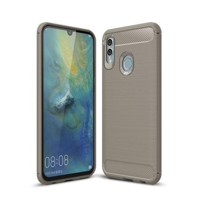 Carb gélálló tok Honor 10 Lite és Huawei P Smart (2019) készülékhez - szürke