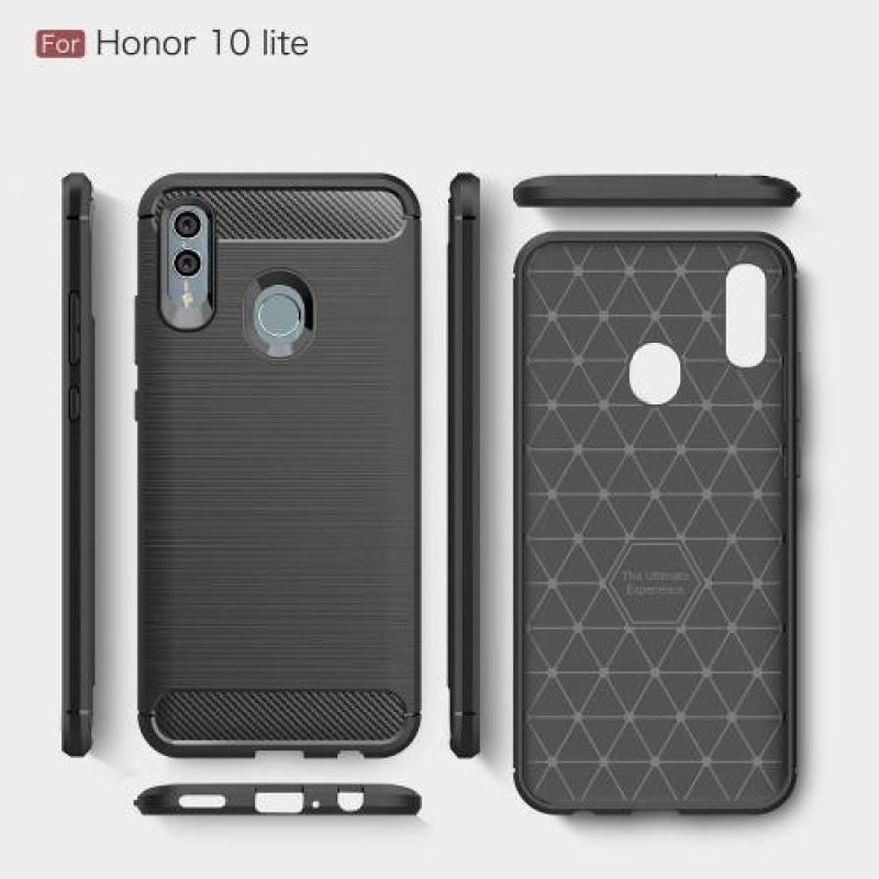 Carb gélálló tok Honor 10 Lite és Huawei P Smart (2019) készülékhez - szürke