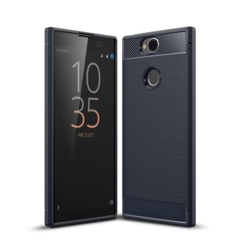 Karbantartó szilikon tok Sony Xperia XA2 Plus készülékhez - sötétkék