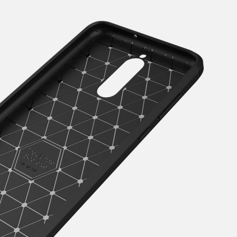 Carbo tartós zselés tok csiszolással a Huawei Mate 10 Lite-ra - piros színben