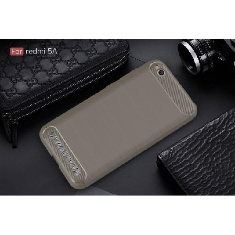 Carbo tartós zselés tok csiszolással Xiaomi Redmi 5A - szürke