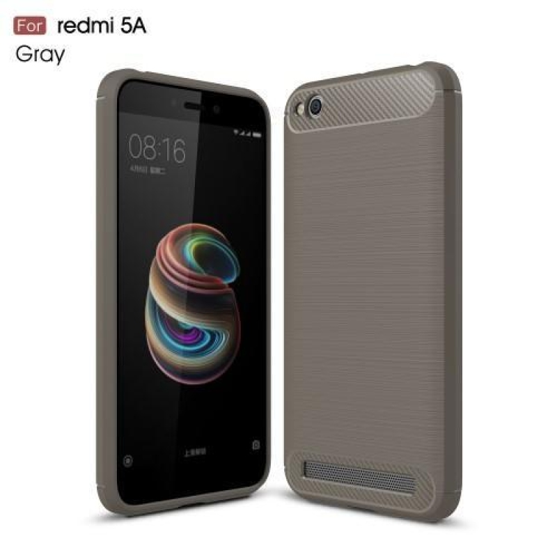 Carbo tartós zselés tok csiszolással Xiaomi Redmi 5A - szürke