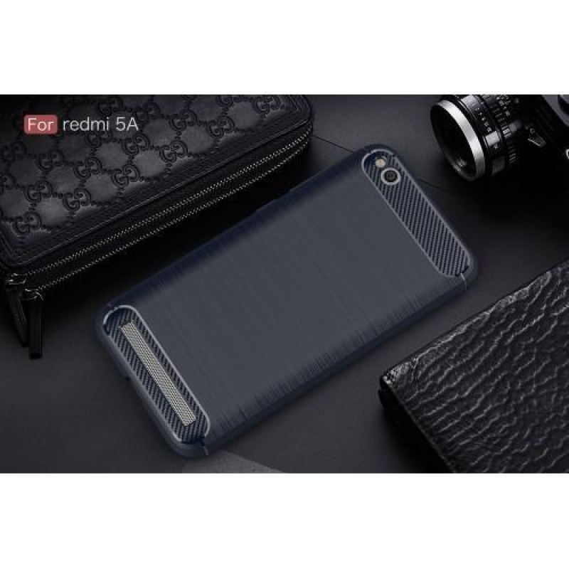 Carbo tartós zselés tok csiszolással Xiaomi Redmi 5A - sötétkék