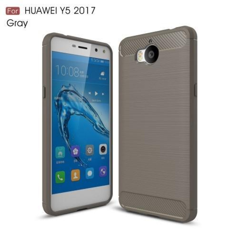 Carbo tartós borító a Huawei Y6 (2017) készülékhez - szürke