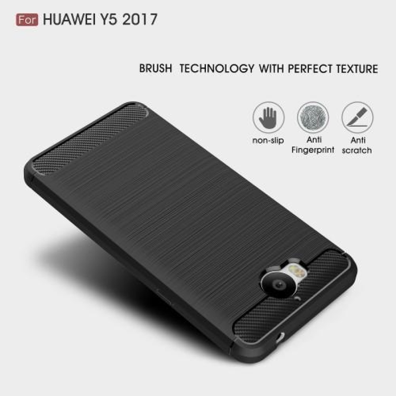 Carbo tartós borító Huawei Y6 (2017) - sötétkék