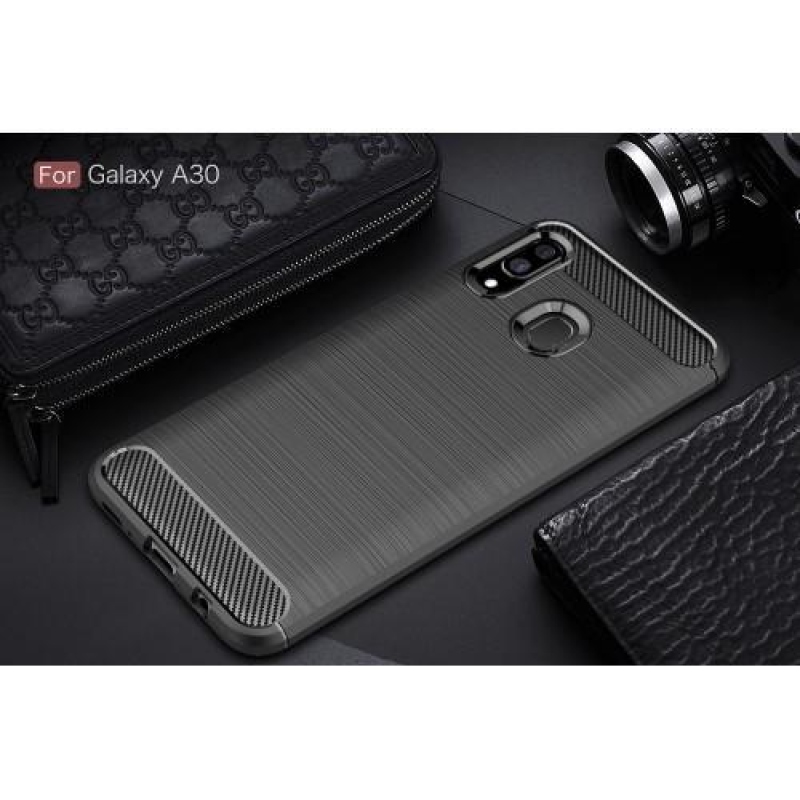 Széngél tok Samsung Galaxy A30 / A20 készülékhez - fekete