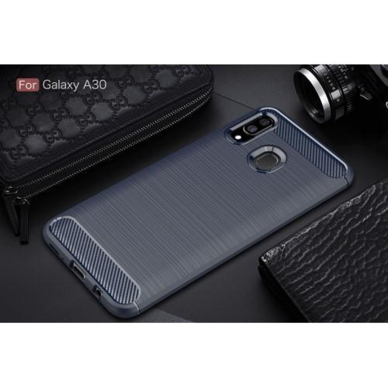 Széngél tok Samsung Galaxy A30 / A20 készülékhez - kék