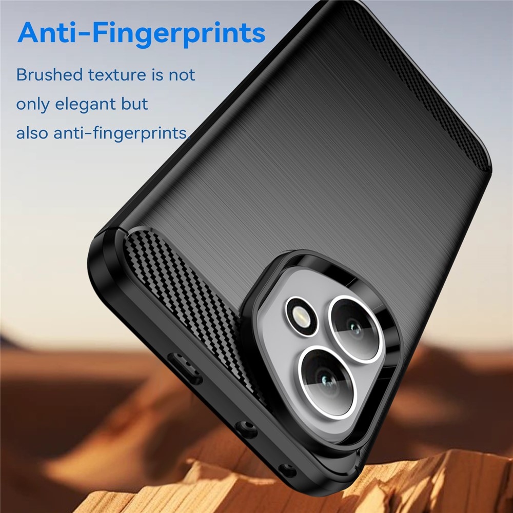 Szénálló zselés tok a Honor 400-hoz - fekete