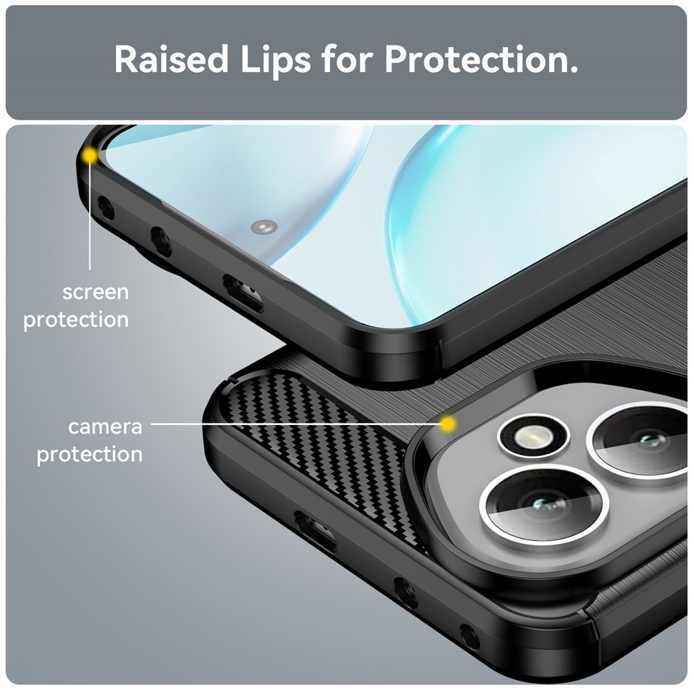 Szénálló zselés tok a Honor 400-hoz - fekete