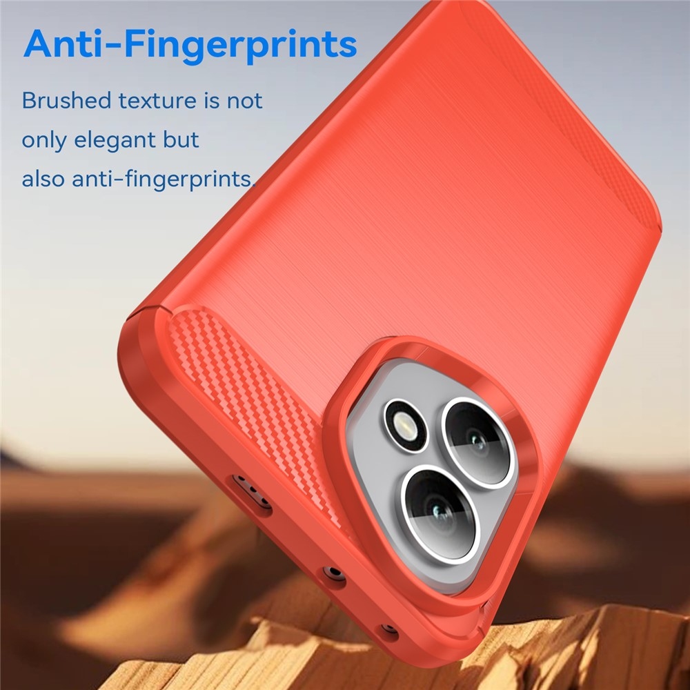 Szénálló zselés tok a Honor 400-hoz - piros