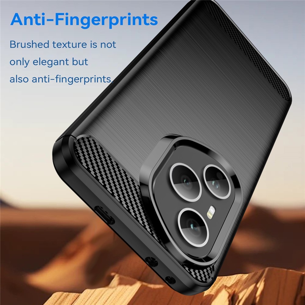 Szénálló zselés tok a Honor 400 Pro-hoz - fekete