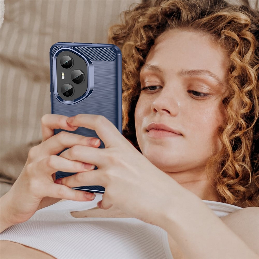 Szénálló zselés tok a Honor 400 Pro-hoz - kék