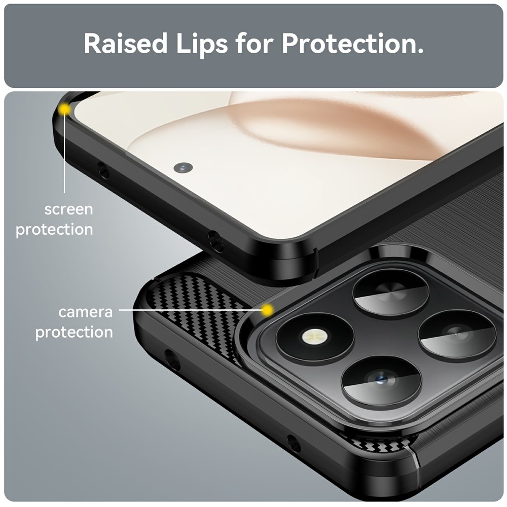 Szénálló zselés tok a Honor 400 Smart 5G/4G/Honor X7d készülékhez - fekete