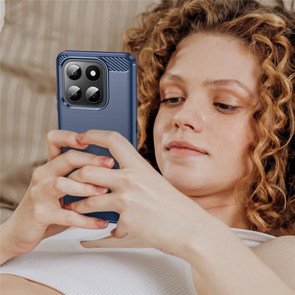 Szénálló zselés tok a Honor 400 Smart 5G/4G/Honor X7d készülékhez - kék