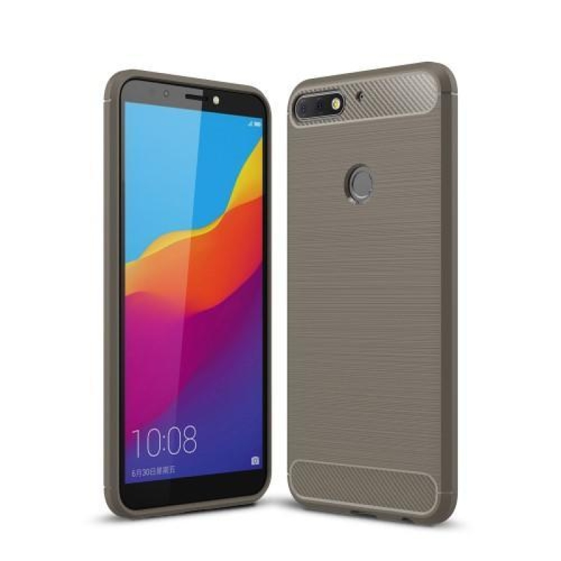 Szénálló zselés tok a Huawei Y7 Prime (2018) készülékhez - szürke