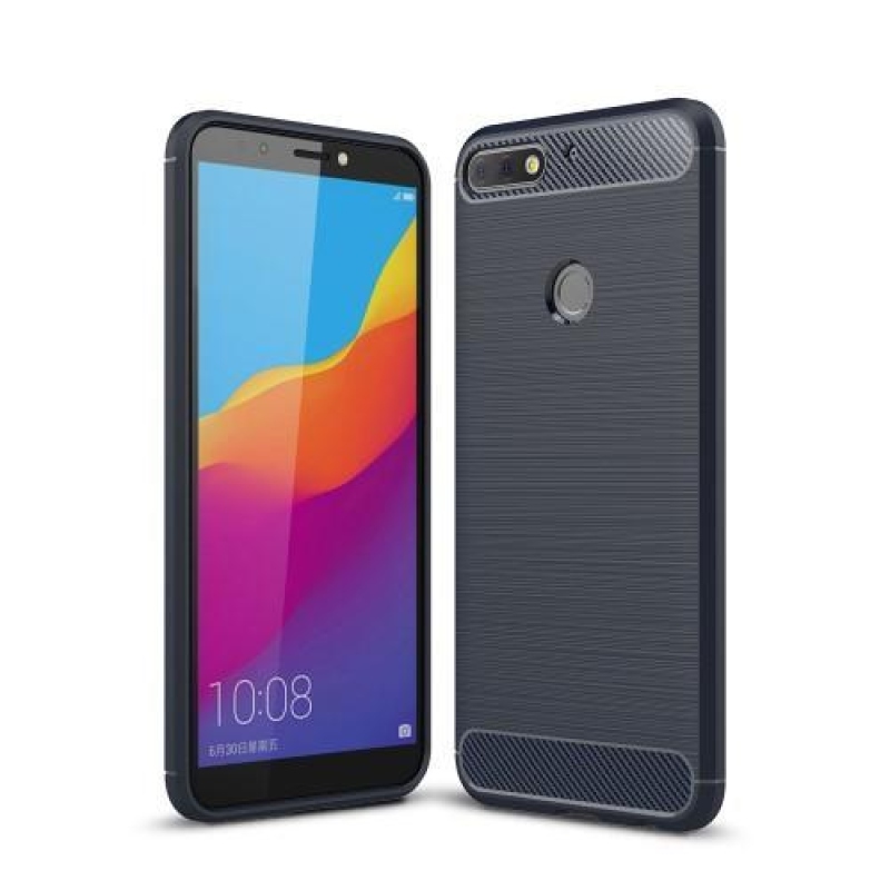 Szénálló zselés tok Huawei Y7 Prime (2018) - sötétkék