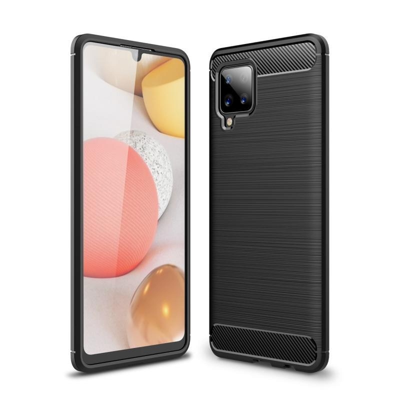Szénálló zselés tok Samsung Galaxy A42 5G - fekete