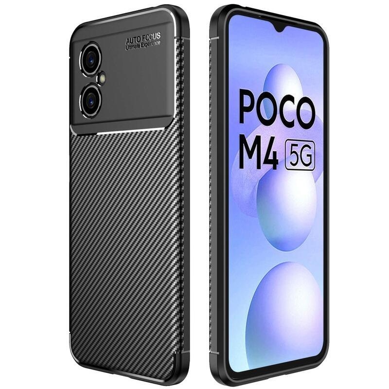 Szénálló gél tok a Xiaomi Poco M4 5G-hez - fekete