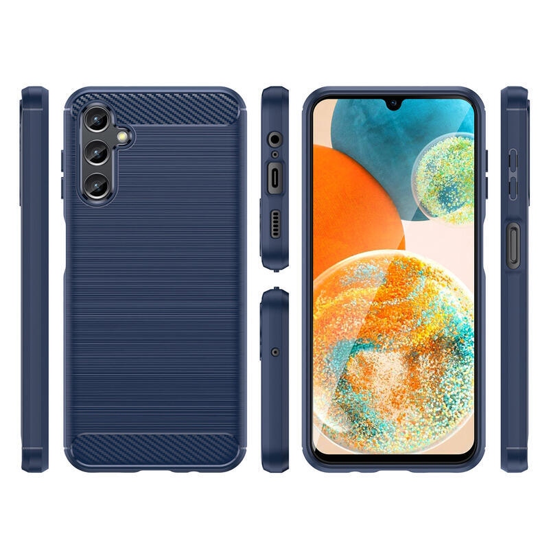 Szénálló zselés tok Samsung Galaxy A14 4G/5G készülékhez - kék