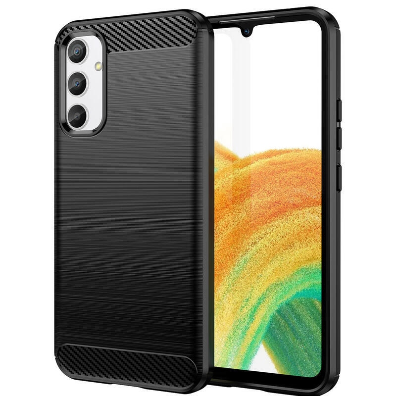 Szénálló zselés tok Samsung Galaxy A34 5G - fekete