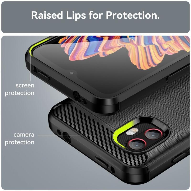 Szénálló zselés tok Samsung Galaxy Xcover 6 Pro készülékhez - fekete