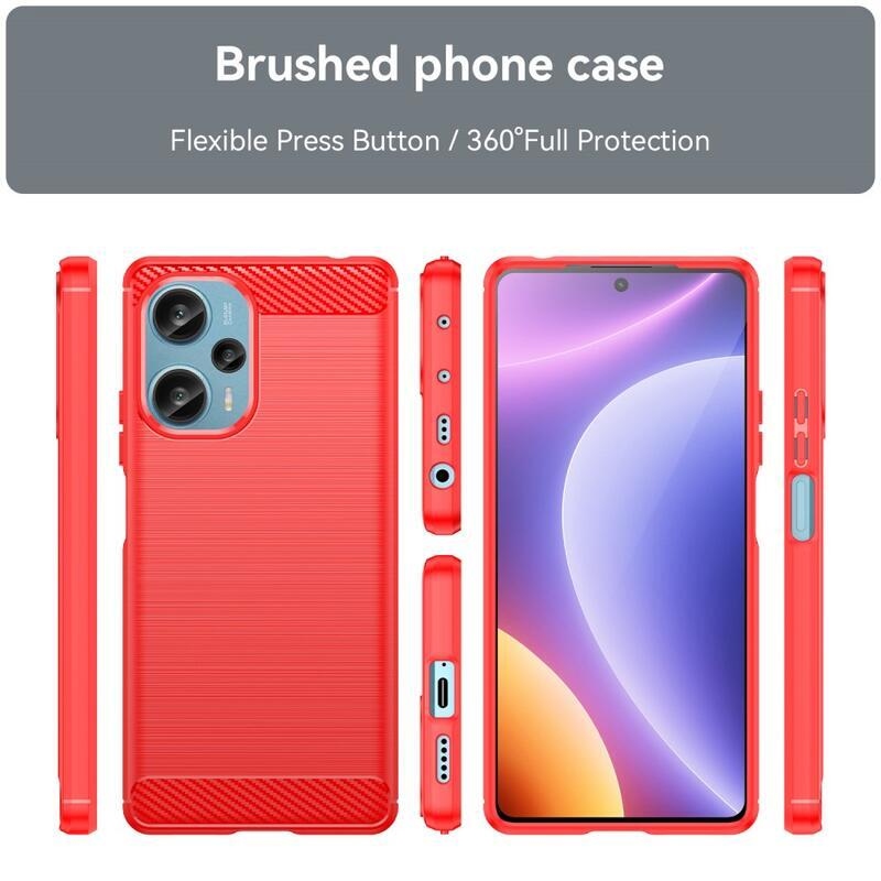 Szénálló zselés tok Xiaomi Poco F5-hez - piros