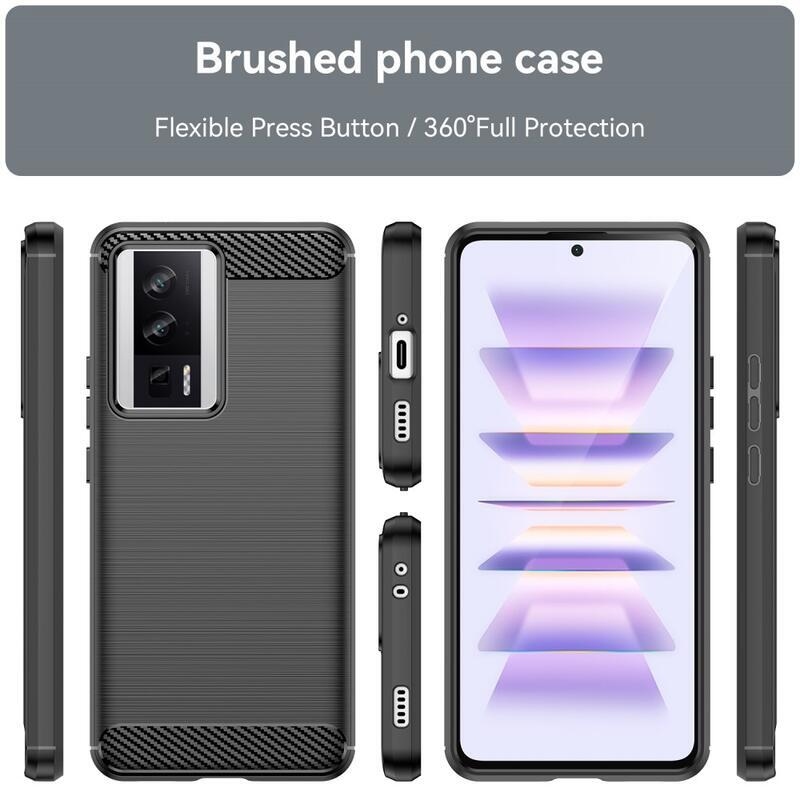 Szénálló zselés tok Xiaomi Poco F5 Pro - fekete